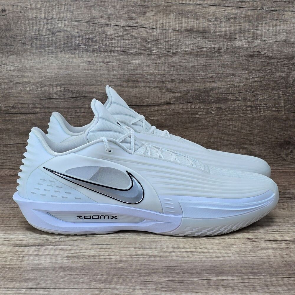 Nike Air Zoom GT Cut 3 Men's Sz 18 Turbo White Metallic Silver Shoes (HV9918-101
